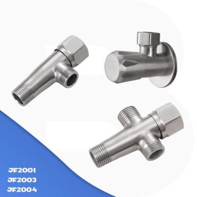 SUS 304 Stainless Steel Angle Valve Brushed Kitchen Bathroom Accessories Water Heater Angle Valves