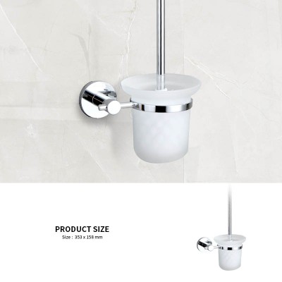 Hotel Modern Bathroom Accessories 304 Stainless Steel Toilet Brush Holder