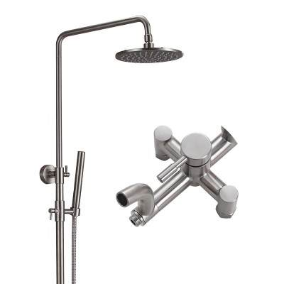 Single Lever Bath-shower Mixer Hotel Project Rushed Plated Shower Faucet